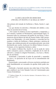 LA DECLARACIÓN DE DERECHOS (THE BILL of RIGHTS) (13 de