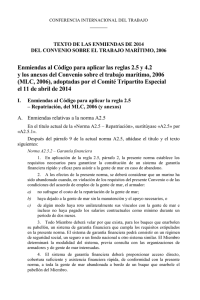 Texto de las enmiendas de 2014 al Código del Convenio