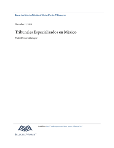 Tribunales Especializados en México - SelectedWorks