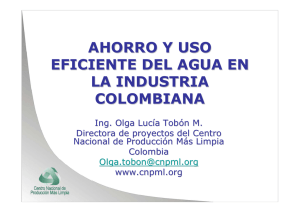 ahorro y uso eficiente del agua en la industria colombiana