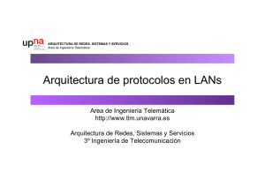 Arquitectura de protocolos en LANs