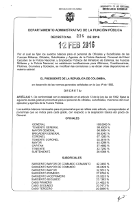 decreto 214 del 12 de febrero de 2016