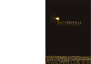Personalización ción - Suit Hotels Hospitality Management