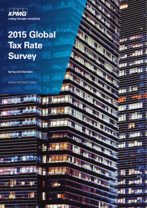 Über 2015 Global Tax Rate Survey