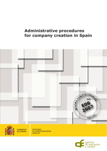 Administrative procedures for company creation in Spain