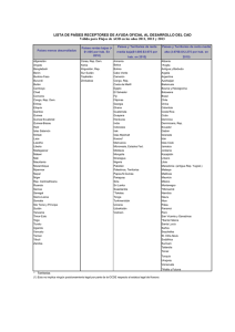 Lista paises receptores flujos 2011