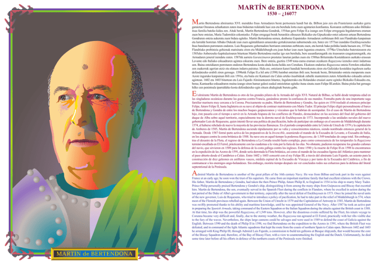 MARTÍN de BERTENDONA Foro Marítimo Vasco