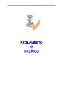 REGLAMENTO de PREMIOS - Real Federación Española de