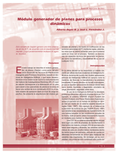 Módulo generador de planes para procesos dinámicos