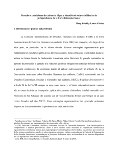 Derecho a condiciones de existencia digna