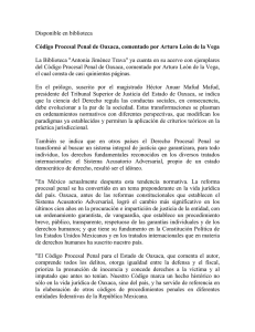 Código Procesal Penal de Oaxaca, comentado por Arturo