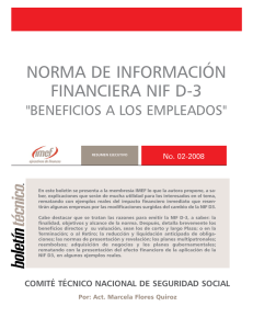 norma de información financiera nif d-3