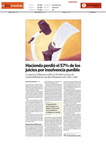 Hacienda perdió el 57% de los juicios por insolvencia punible
