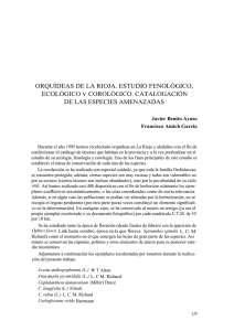 Orquideas de La Rioja. Estudio fenológico, ecológico y corológico.