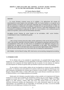 Diseño e implantación del sistema Activity Based Costing en el