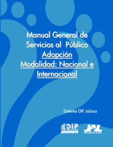 Manual General de Servicios al Público Adopción Modalidad