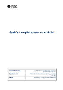 Gestión de aplicaciones en Android