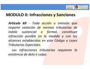 MODULO II: Infracciones y Sanciones