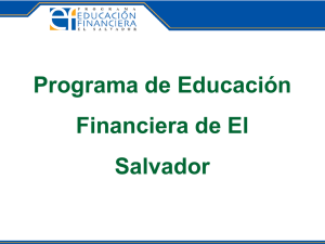Avances en Programa de Educación Financiera