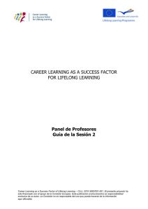 career learning as a success factor
