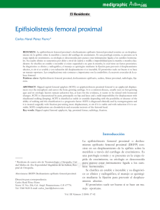 Epifisiolistesis femoral proximal