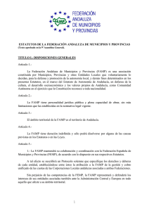 Estatutos - Federación Andaluza de Municipios y Provincias