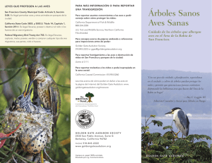Árboles Sanos Aves Sanas - Golden Gate Audubon Society