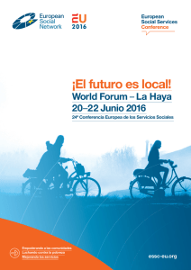 ¡El futuro es local! - European Social Services Conference 2016