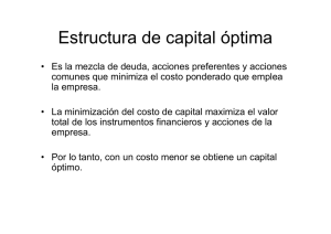Estructura de capital óptima