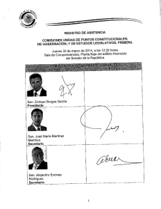 registro de asistencia comisionesïunidas de puntos constitucionales