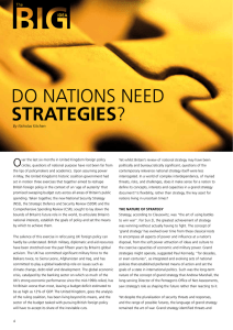 do nations need strategies?