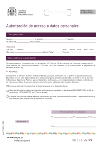 Autorización de acceso a datos personales