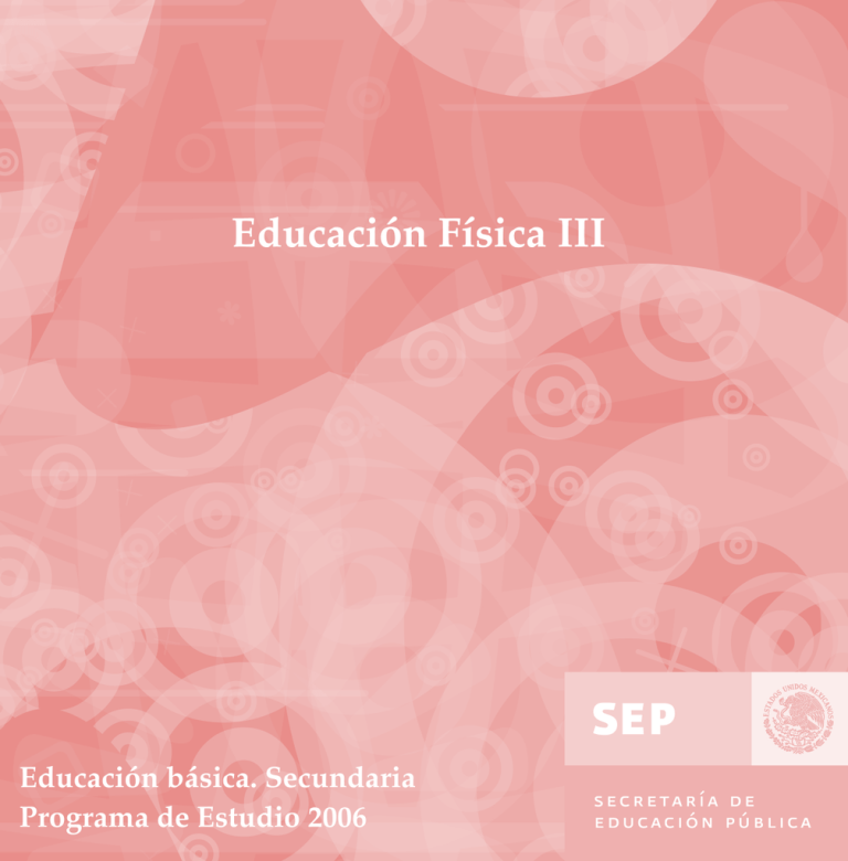 Programa De Educaci n F sica Para Tercer Grado De