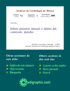 Infarto posterior (dorsal) e infarto del ventrículo