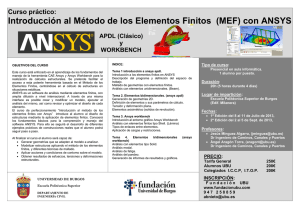 Introducción al Método de los Elementos Finitos (MEF) con ANSYS