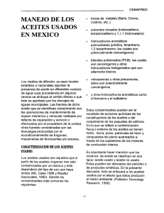 aceites usados en mexico - Centro de Información Sobre Desastres