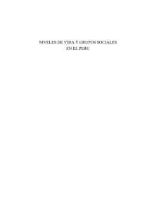 NIVELES DE VIDA Y GRUPOS SOCIALES EN EL PERU