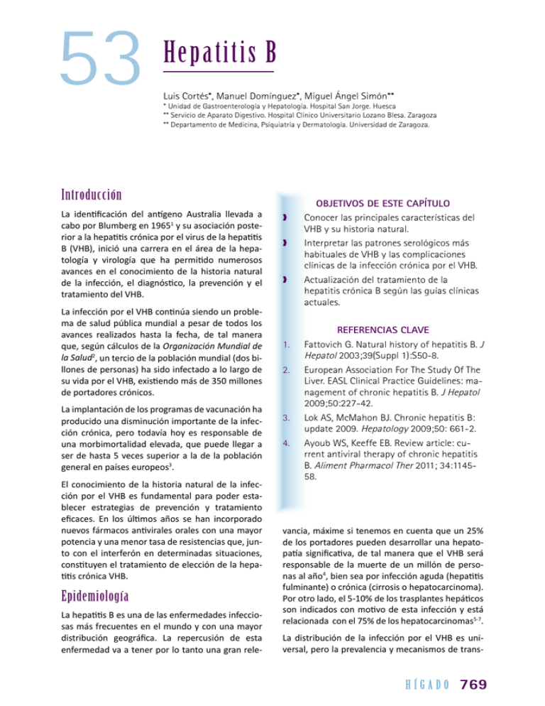 Hepatitis B - Asociación Española De Gastroenterología