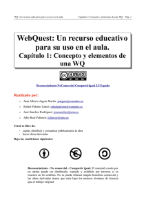 Concepto y elementos de una WebQuest