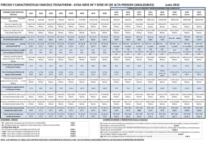 tabla simplificada seleccion de fancoil serie nf y df junio
