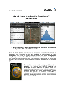 Garmin lanza la aplicación BaseCamp™ para móviles