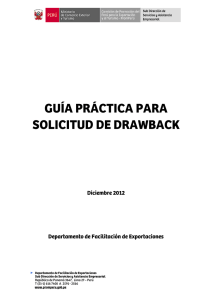 Guía práctica de Drawback