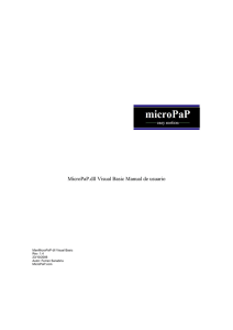 MicroPaP.dll Visual Basic Manual de usuario