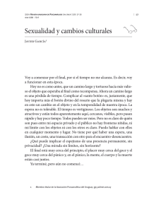 Sexualidad y cambios culturales - Asociación Psicoanalítica del