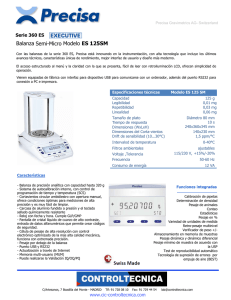 Balanza Semi-Micro Modelo ES 125SM