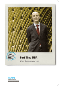Part Time MBA