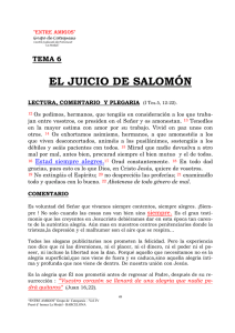 EL JUICIO DE SALOMÓN