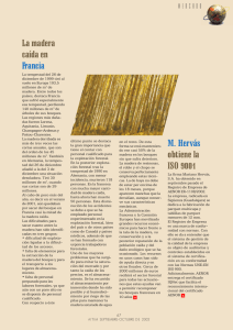 La madera caída en Francia M. Hervás obtiene la ISO 9001