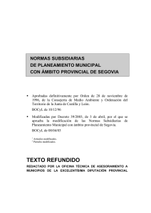 texto refundido - Diputación de Segovia