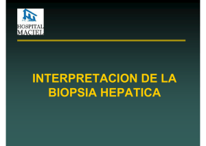 Interpretación de la biopsia hepática